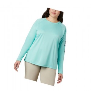 Bluza Columbia Tidal Heather Long Sleeve Damskie Granatowe | 93CIVMLEY