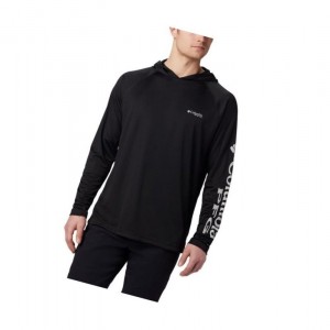 Bluza z Kapturem Columbia PFG Terminal Tackle Big Męskie Czarne Szare | 68IBOMFEU