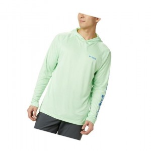 Bluza z Kapturem Columbia PFG Terminal Tackle Big Męskie Niebieskie | 94ZGMVEKB