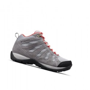 Buty Trekkingowe Columbia Redmond V2 Waterproof Mid Damskie Czerwone | 82VIYHNTS