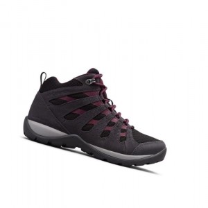 Buty Trekkingowe Columbia Redmond V2 Waterproof Mid Damskie Czarne Różowe | 16RJEQIWN