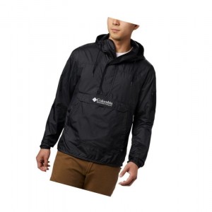 Kurtki Columbia Challenger Windbreaker Męskie Czarne | 09GURFIHQ